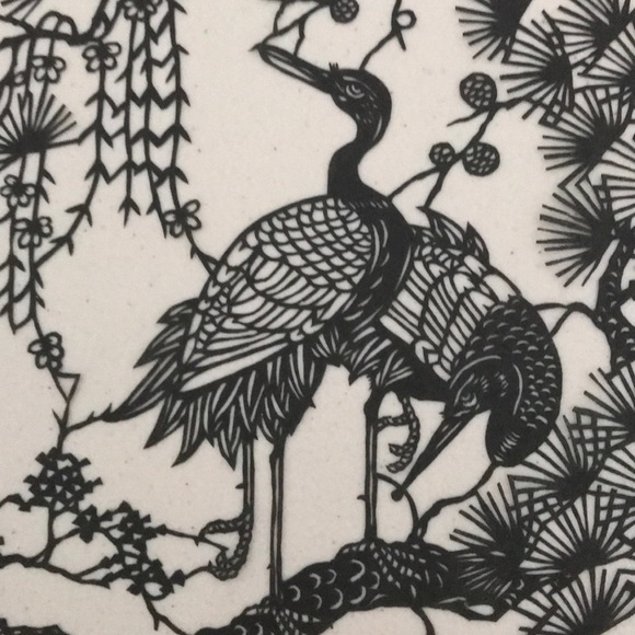 ๐ฅON SALE๐ฅLongevity Symbolism Crane ๐ Handmade PaperCut Silhouette Scherenschn - Picture 2 of 4